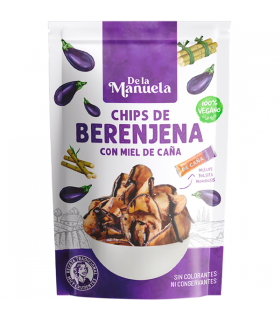 Chips de berenjena con miel de caña La Manuela 90 g