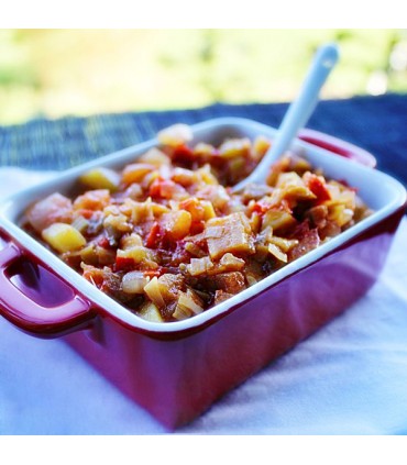 Pisto de verduras hecho con aceite de oliva 370g Rosara