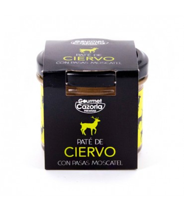 Paté de ciervo con pasas moscatel 110g Gourmet Cazorla
