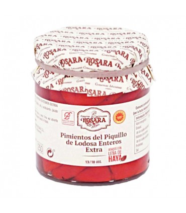 Pimiento del piquillo entero DO Lodosa 370g Rosara (13/18 uds)
