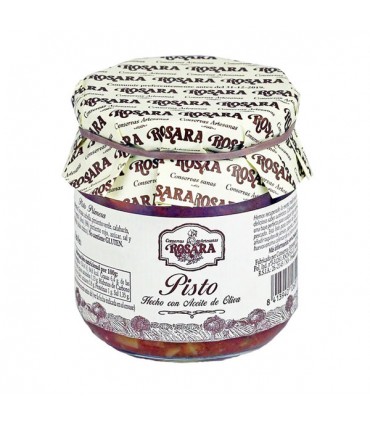 Pisto de verduras hecho con aceite de oliva 370g Rosara