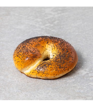 Bagel amapola grande 80g Juanito Baker (Caja de 20 uds)