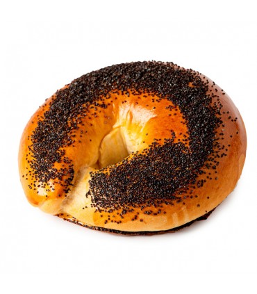 Bagel amapola grande 80g Juanito Baker (Caja de 20 uds)
