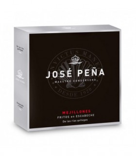 Mejillones fritos en escabeche RO 120g (7/10 unidades) José Peña Premium