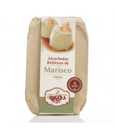 Alcachofas rellenas marisco 400g Rosara
