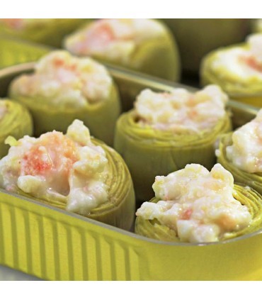 Alcachofas rellenas marisco 400g Rosara