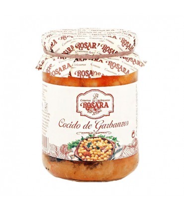 Cocido de garbanzos tarro 500g Rosara