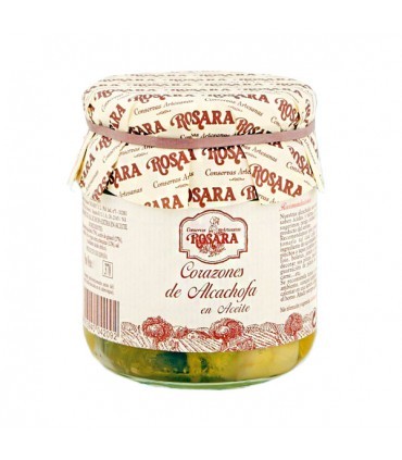 Corazones de alcachofa de Navarra 500g Rosara (6/12 frutos)